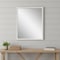 Homeroots 31" White Wood Accent Mirror 632783 - alternate 2