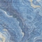 Homeroots 8' X 10' Blue Gold And Ivory Abstract Washable Indoor Outdoor Area Rug 618199 - alternate 2