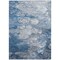 Homeroots 10' X 14' Denim Blue And Sky Blue Abstract Washable Indoor Outdoor Area Rug 582163 - alternate 3