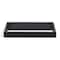 Homeroots Black Shagreen Tray with Beveled Mirror 401785 - alternate 1