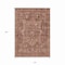 Homeroots 10' X 14' Burgundy Medallion Washable Indoor Outdoor Area Rug 607997 - alternate 2