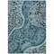 Homeroots 9' X 12' Teal Blue And Dark Green Floral Medallion Washable Indoor Outdoor Area Rug 603201 - alternate 2