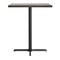 Flash Furniture Bennett 36 in Square Solid Wood Indoor Tabletop in Dark Brown with 30 in x 30 in Bar Height GSF-SQ36-DKBRN-T3030B-GG - alternate 4