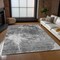 Homeroots 5' X 8' Gray Charcoal And Silver Abstract Washable Indoor Outdoor Area Rug 582951 - alternate 2