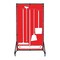5S Supplies Housekeeping Shadow Board Broom Station V9, Red / White, Kit, No Text HSB-V9-RED/WHITE-KIT-NO TEXT - alternate 1