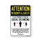 Signmission PSA, Residents And Guests Practice Social Distancing, 18in X 12in Decal, OS-NS-D-1218-25401 OS-NS-D-1218-25401 - alternate 1