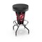 Holland Bar Stool Co Lighted New Jersey Devils 30" Swivel Bar Stool L500030NJDevlBlkVinyl - alternate 3