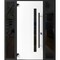 Vdomdoors Steel Door Dekton 0163 Venezia Noce 2 Side Exterior Windows Sidelites/ Entry Door Painted W16+36+16 DEKTON0163EXD-VEN-W16+36+16xH80-RH-I - alternate 2
