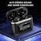 Alpha Digital Bluetooth 5.3 Earbuds- LCD Touch Screen, TWS, 32Hr Battery - Black V8 - alternate 2