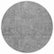 Homeroots 8' Gray And Charcoal Round Southwestern Washable Indoor Outdoor Area Rug 587064 - alternate 2