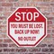 Signmission Stop You Must Be Lost. Back Up Now!, 10 inch X 10 inch, Aluminum Metal Signs, 2PK OC-A-2PACK-10-84 - alternate 2