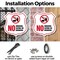 Signmission No Smoking Shield Sign No Smoking Eating, 6 Inch X 6 Inch, Plastic Sign SHI-P-6-400 - alternate 3