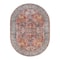 World Rug Gallery Vintage Inspired Distressed Machine Washable Area Rug 5 ft x 7 ft Oval Multi 6031MULTI5OV - alternate 2