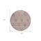 Homeroots 8' Chocolate Beige And Mauve Round Medallion Washable Indoor Outdoor Area Rug 587778 - alternate 2