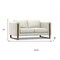 Homeroots 62" Gray Leather Sofa 641136 - alternate 2
