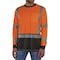 Ergodyne M Orange Class 3 Hi-Vis Long Sleeve Shirt Black Bottom 8371BK - alternate 1