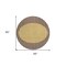 Homeroots 8' Brown And Beige Round Striped Washable Indoor Outdoor Area Rug 597153 - alternate 2