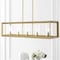 Jonathan Y Anna 38.5" Linear 5-light Metal/Glass LED Pendant, Brass Gold JYL7414C - alternate 2