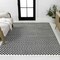 Jonathan Y Finn High-Low Modern Minimalist Checkered Monotone Black/White 3 ft. x 5 ft. Area Rug SCN108B-3 - alternate 1