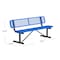 Leisure Craft Leisure Craft 6 FT Outdoor Bench with Back, Portable, Blue B6WBP-BLUE - alternate 2