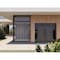 Vdomdoors Aluminum Double Doors Dekton 0118 Natural Noir 2 Sidelight and Top Transom Entry Door Painted (W100 DEKTON0118DEXD-NOIR-W14+72+14xH80+14-RH-O - alternate 2