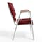 Flash Furniture Burgundy Fabric Stackable Church Chair with Arms XU-DG-60156-BUR-GG - alternate 4