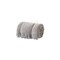 Homeroots 55" X 70" Taupe And Gray Cotton Blend Woven Checkered Plush Throw Blanket with Fringe 633076 - alternate 1