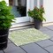 Homeroots 2' X 3' Green and White Abstract Washable Non Skid Indoor Outdoor Area Rug 559622 - alternate 2