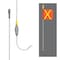 Safetywhips Warning Whip Super Duty All Weather Whip with Flag, White Whip, Orange Flag, Yellow Reflective X SD03-X-30B-SC4CA - alternate 3