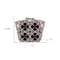 Homeroots 12" X 12" Gray and Black The Clover Peel and Stick Removable Tiles 556439 - alternate 2