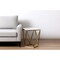 Homeroots 22" Gold And White Stone Square End Table 543888 - alternate 2