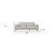 Homeroots 87" Light Gray Italian Leather Sofa With Silver Legs 329684 - alternate 2