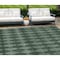 Homeroots 8' X 10' Olive Green And Charcoal Geometric Washable Indoor Outdoor Area Rug 577076 - alternate 1