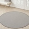 Homeroots 4' Ivory And Charcoal Round Geometric Indoor Outdoor Area Rug 573852 - alternate 3