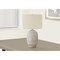 Homeroots 24" Cream Geometric Table Lamp With Cream Drum Shade 545858 - alternate 3
