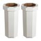 Happimess Fleur 25-Gal Disposable Corrugated Cardboard Event Trash Can, Recycling Bin, Limestone Beige, 2PK HPM1300F-SET2 - alternate 2