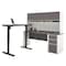 Bestar L Shaped Desk L-Shape Desk, 70.9" D X 65.9" H, 71.1" W X Melamine, Slate/Sandstone 93886-59 - alternate 1