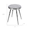 Homeroots 23" Silver Round End Table 488936 - alternate 3