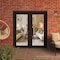 Vdomdoors Front Exterior Prehung Metal-Plastic Double Doors Clear Glass / MANUX 8666 Matte Black / Office Com MANUX8666DEXD-BLK-W72xH80-LH-I - alternate 2