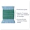 Boardwalk Super Loop Wet Mop Head, Cotton/Synthetic Fiber, 5in Headband, Medium Size, Blue, 12PK BWK502BLCT - alternate 2