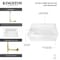 Kingston Brass 60-Inch Acrylic Rectangular 3-Wall Alcove Tub Combo with Waste and Overflow Drain, Left Hand Drain CVTAP603622L1 - alternate 2