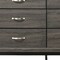 Homeroots 58" Gray Six Drawer Double Dresser 318746 - alternate 2