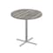 Correll Round Cafe Table, 48 in W, 48 in L, 42 in H, Particleboard Top, New England Driftwood SXB48R-52-98-52 - alternate 1