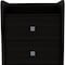 Homeroots 22" Black Wood Two Drawer Nightstand 543670 - alternate 4