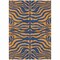 Homeroots 9' X 12' Navy Blue And Pink Animal Print Washable Indoor Outdoor Area Rug 600682 - alternate 3