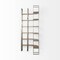 Homeroots 90" Brown Nickel and Solid Wood Curved Six Tier Corner Bookcase 392230 - alternate 2