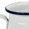 Homeroots 6" White and Blue Metal Jug Vase 483194 - alternate 2