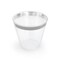 Elama 350 Piece Disposable Plastic Dinnerware Party Set for 50 Guests in White with Silver Trim 750123347M - alternate 2