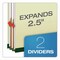 Pendaflex Pressboard Top Tab Folders, 2/5-Cut Tab, Exp 2.5", 2 Dividers, 6 Fasteners, Legal, Light Green, 10PK 17176EE - alternate 3