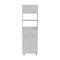 Homeroots 79in White Pantry Cabinet with Three Shelves 403764 - alternate 1